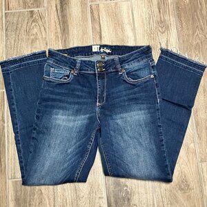 KUT from the Kloth |  Reese Cropped Released Raw Hem Jeans